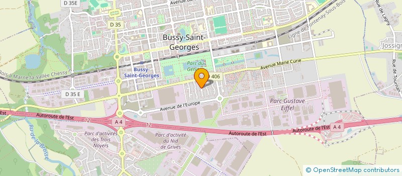 localisation de l'entreprise SCI PCNSAR  BUSSY-SAINT-GEORGES