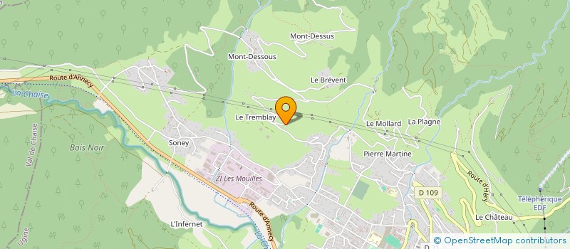 localisation de l'entreprise SCI PCOM  UGINE