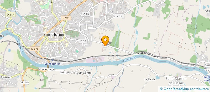 localisation de l'entreprise SCI PCP à SAINT-JUNIEN