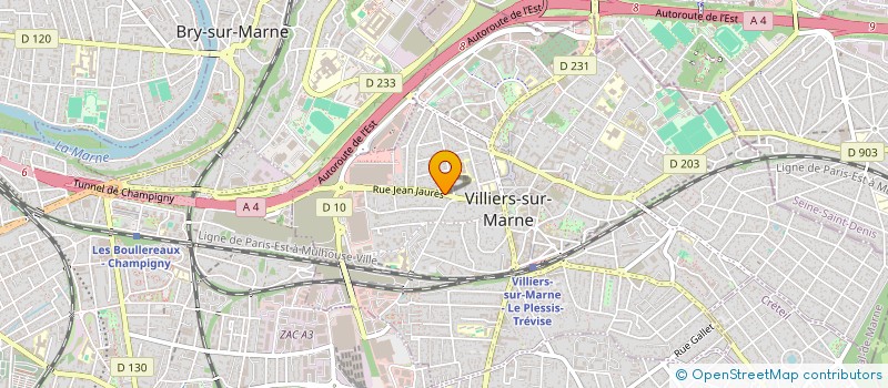localisation de l'entreprise SCI PCPB VILLIERS  VILLIERS-SUR-MARNE