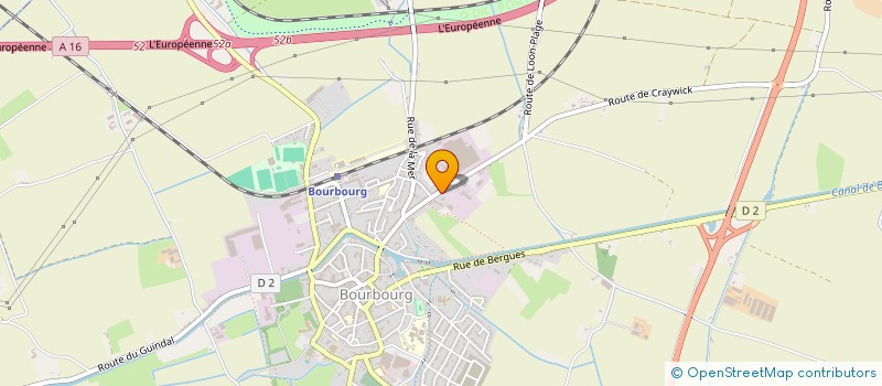 localisation de l'entreprise SCI PCR  BOURBOURG