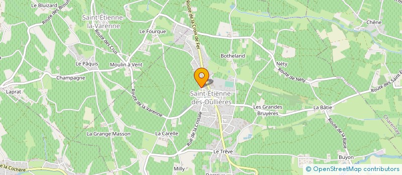 localisation de l'entreprise SCI PCT  SAINT-ETIENNE-DES-OULLIERES