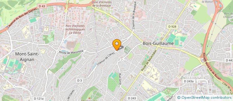 localisation de l'entreprise SCI PCTC THORIGNY à BOIS-GUILLAUME