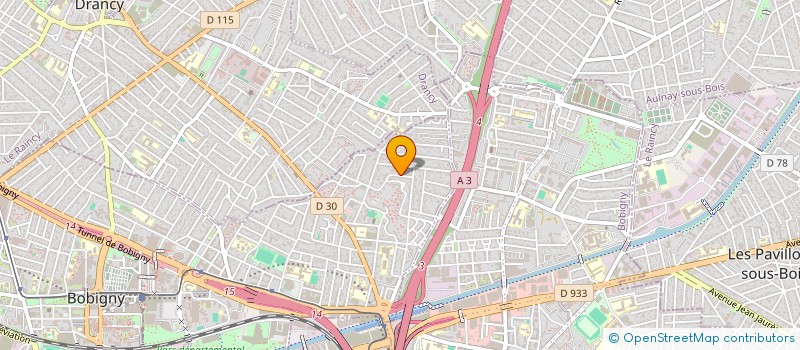 localisation de l'entreprise SCI PCTM  BOBIGNY