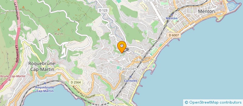 localisation de l'entreprise SCI PDA à ROQUEBRUNE-CAP-MARTIN