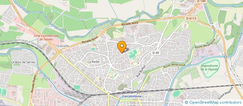 localisation de l'entreprise SCI PDEUXJ à CARCASSONNE