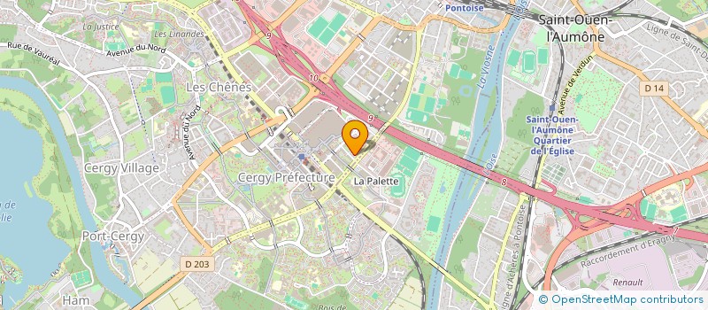 localisation de l'entreprise SCI PDFL  CERGY