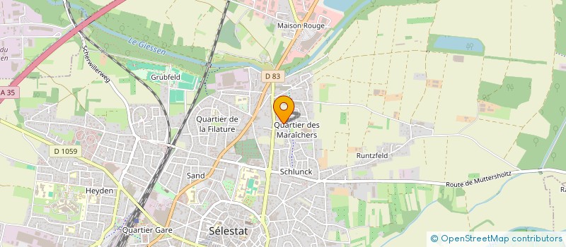 localisation de l'entreprise SCI PDK  SELESTAT