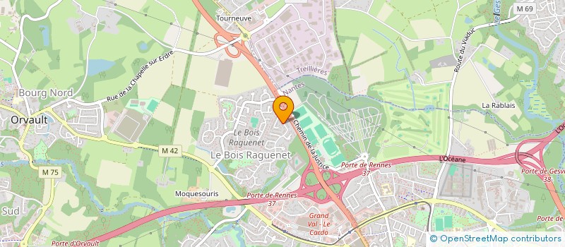 localisation de l'entreprise SCI PDM à ORVAULT