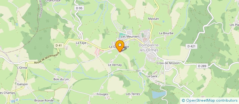 localisation de l'entreprise SCI PDP  DOMPIERRE-LES-ORMES