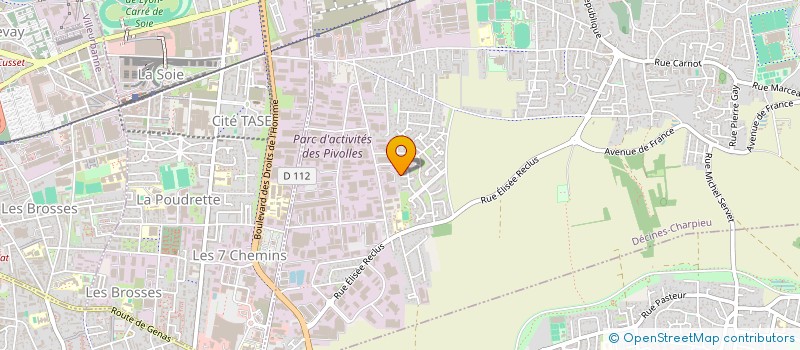 localisation de l'entreprise SCI PDP  DECINES-CHARPIEU