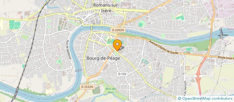 localisation de l'entreprise SCI PE CHAMBERY  BOURG-DE-PEAGE