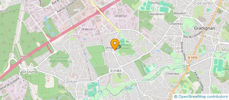 localisation de l'entreprise SCI PE-PARISI à GRADIGNAN