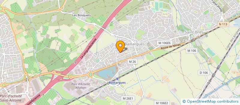 localisation de l'entreprise SCI PEA à BAILLARGUES