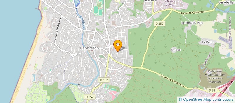 localisation de l'entreprise SCI PEAA à CAPBRETON