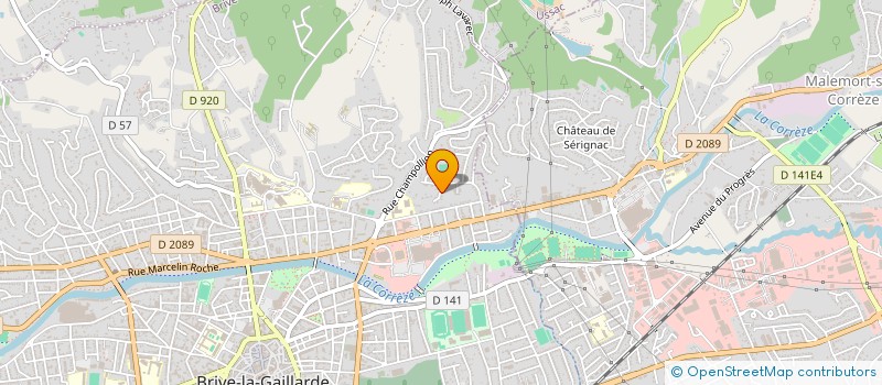 localisation de l'entreprise SCI PEANUT  BRIVE-LA-GAILLARDE