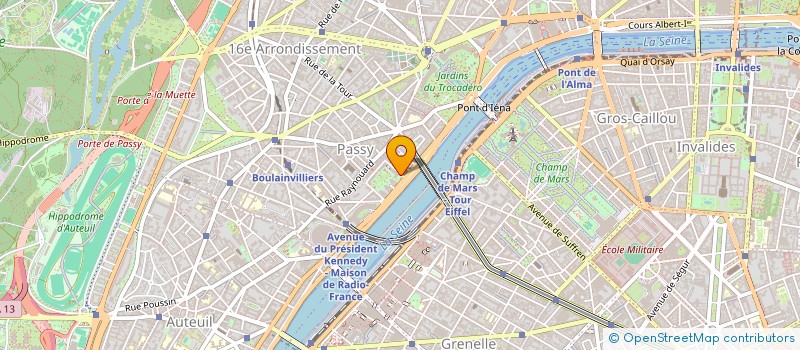 localisation de l'entreprise SCI PEARL  PARIS