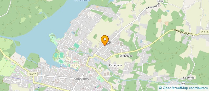 localisation de l'entreprise SCI PEAUCELLIER  SOUSTONS