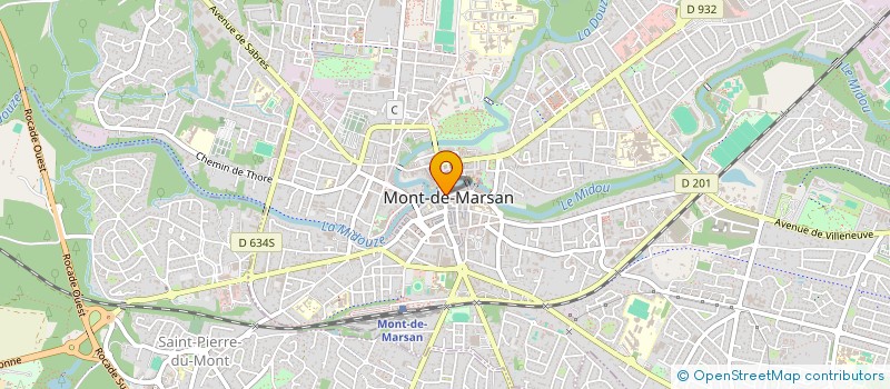 localisation de l'entreprise SCI PEAUDEAU à MONT-DE-MARSAN