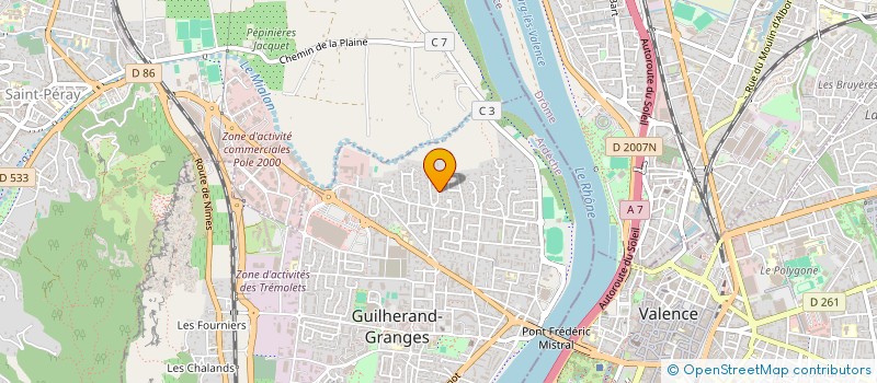 localisation de l'entreprise SCI PEAUNEUVE à GUILHERAND-GRANGES