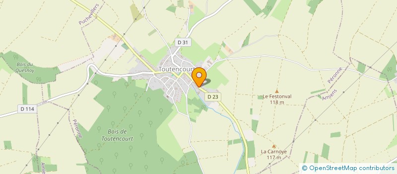 localisation de l'entreprise SCI PEBBLES  TOUTENCOURT