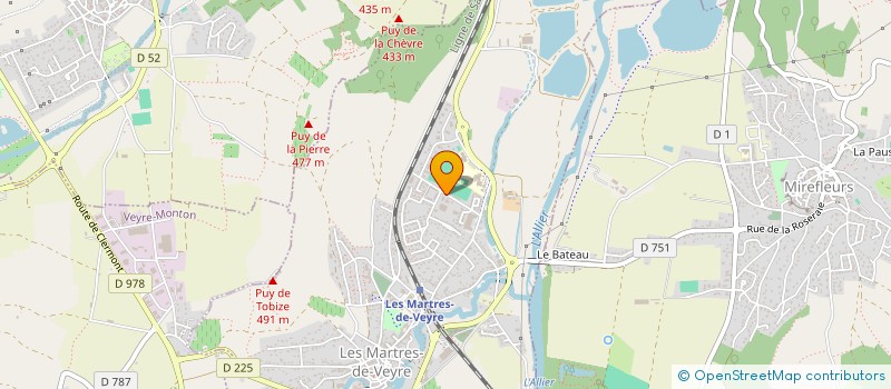 localisation de l'entreprise SCI PEBREL-DUPUY  LES MARTRES-DE-VEYRE