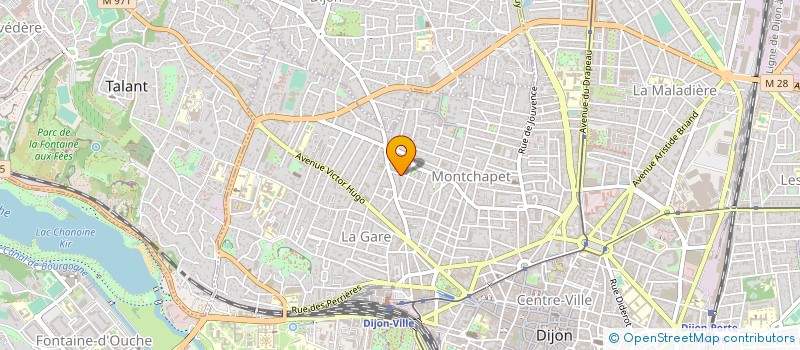 localisation de l'entreprise SCI PEBYLOU à DIJON