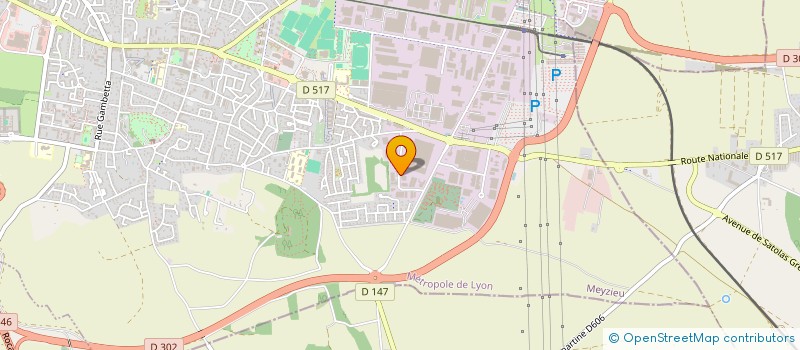 localisation de l'entreprise SCI PEC  MEYZIEU