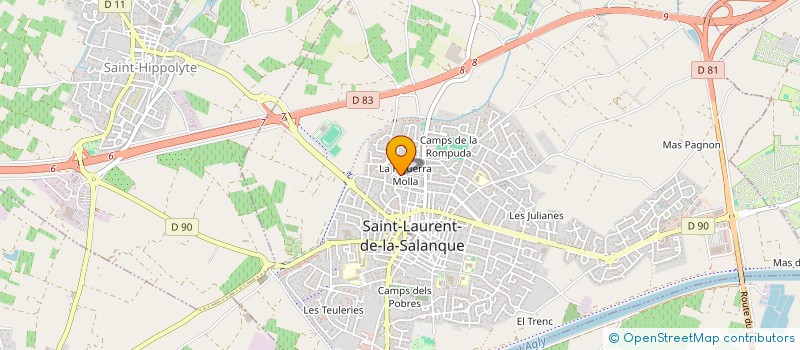 localisation de l'entreprise SCI PEC  SAINT-LAURENT-DE-LA-SALANQUE