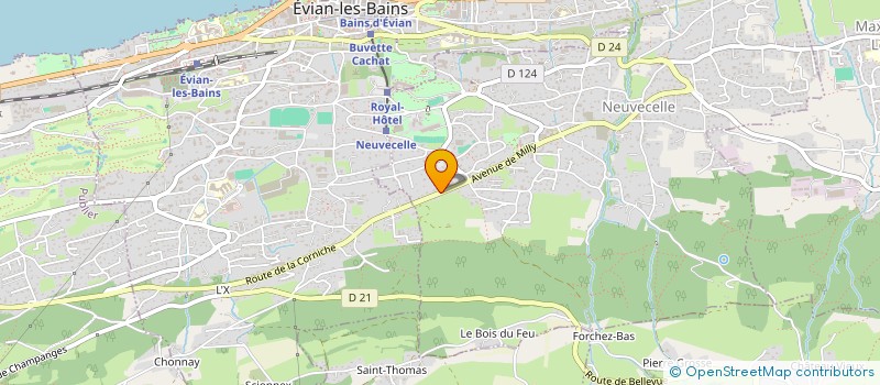 localisation de l'entreprise SCI PECC  NEUVECELLE