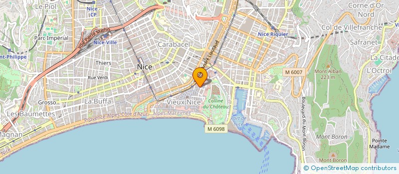 localisation de l'entreprise SCI PECES à NICE