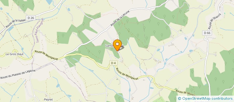 localisation de l'entreprise SCI PECH DE BACH  CAHORS