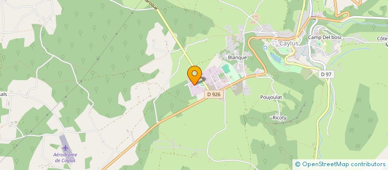 localisation de l'entreprise SCI PECH DE RONDOLS  CAYLUS