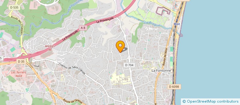 localisation de l'entreprise SCI PECHAIRE à ANTIBES