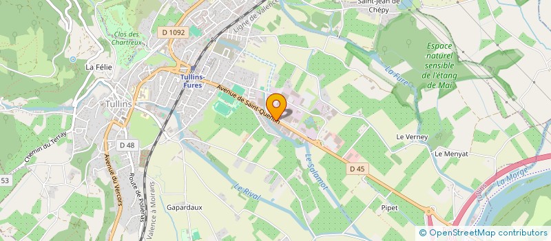 localisation de l'entreprise SCI PECHE  TULLINS