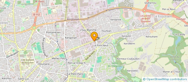 localisation de l'entreprise SCI PECHE CAREO  BREST