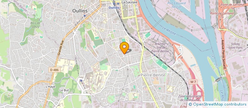 localisation de l'entreprise SCI PECOLO  OULLINS-PIERRE-BENITE