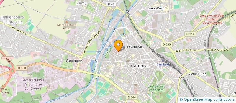 localisation de l'entreprise SCI PECQUEUR à CAMBRAI