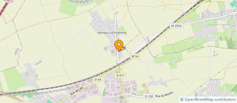 localisation de l'entreprise SCI PECQUEUR-RAUWEL à ENNEVELIN