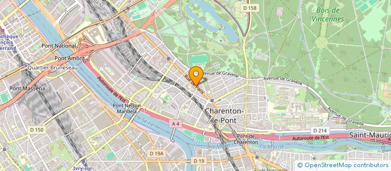 localisation de l'entreprise SCI PECQUEUX FRERES  CHARENTON LE PONT