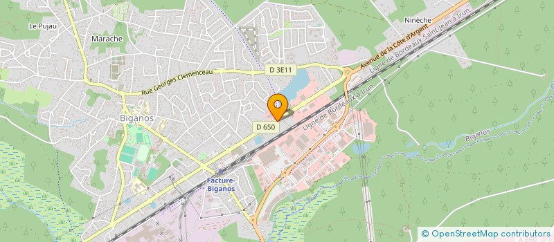 localisation de l'entreprise SCI PECUNE  BIGANOS