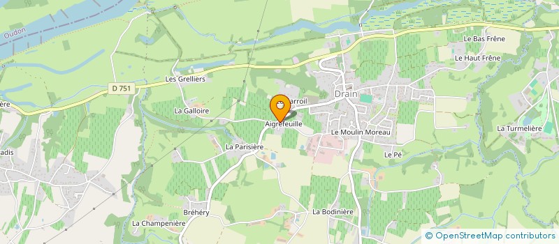 localisation de l'entreprise SCI PECUSSEAU  OREE D'ANJOU