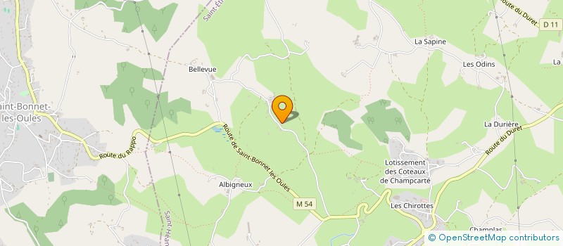 localisation de l'entreprise SCI PED-POD  SAINT-HEAND