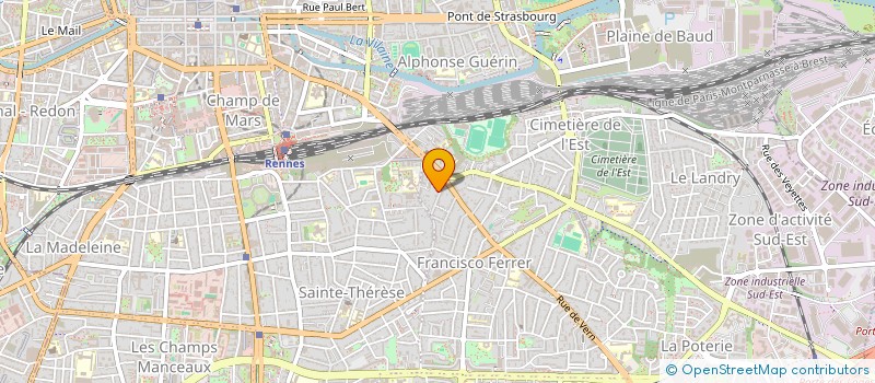 localisation de l'entreprise SCI PEDARAN  RENNES