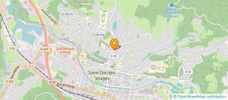 localisation de l'entreprise SCI PEDIALIB à SAINT-DIE-DES-VOSGES