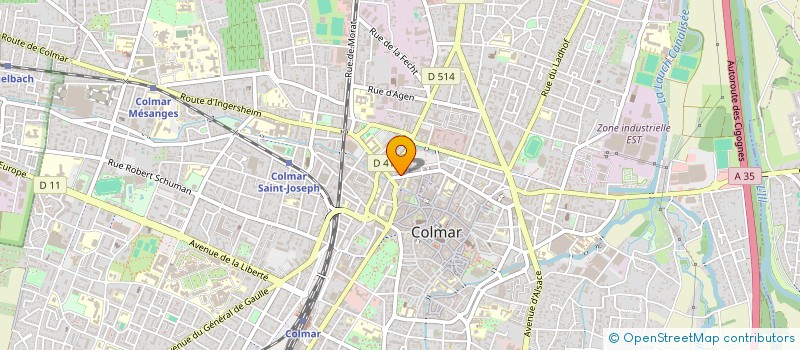 localisation de l'entreprise SCI PEDICE  COLMAR