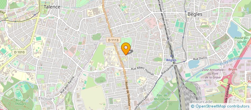 localisation de l'entreprise SCI PEDLOC à BEGLES