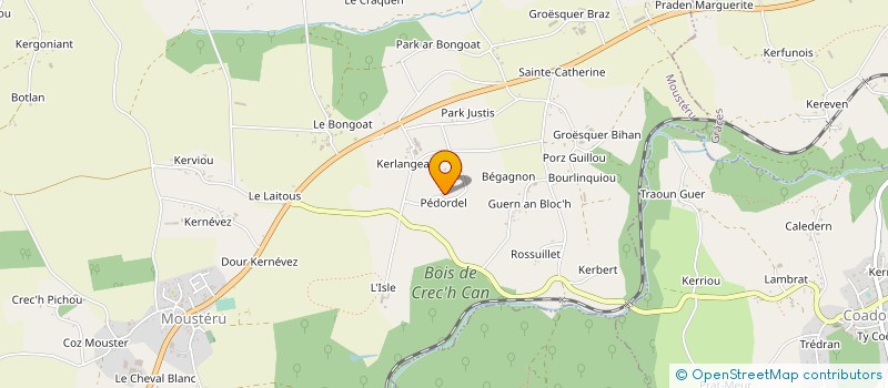 localisation de l'entreprise SCI PEDORDEL  MOUSTERU