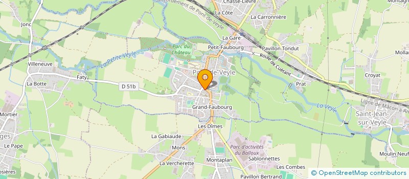 localisation de l'entreprise SCI PEDOUX-JMLD  PONT-DE-VEYLE