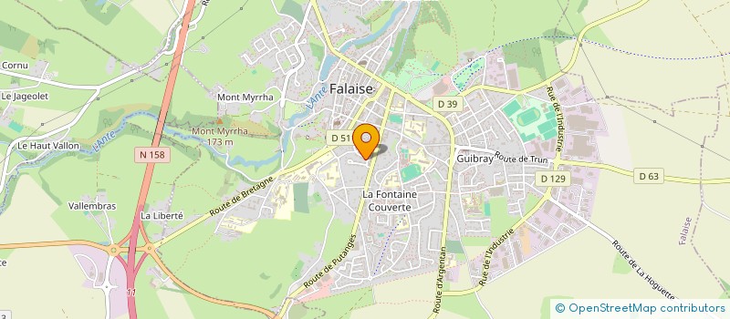 localisation de l'entreprise SCI PEDRA BONITA  FALAISE